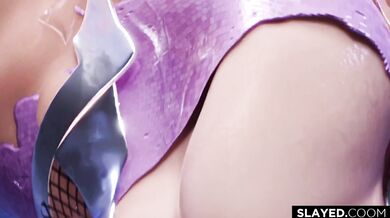 Satisfying the Demoness: A Hentai Deepthroat Gangbang Adventure with Kiriko Taimanin and Friends