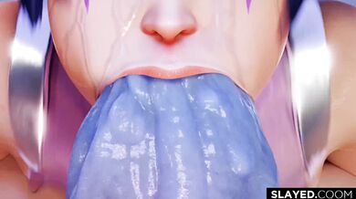 Satisfying the Demoness: A Hentai Deepthroat Gangbang Adventure with Kiriko Taimanin and Friends