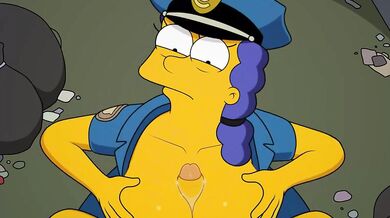 Wet-and-Horny Officer Marge