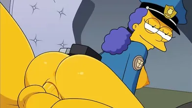 Wet-and-Horny Officer Marge