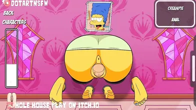 Sexy Marge Simpson takes on the Glory Hole Fuckers at Hole House!
