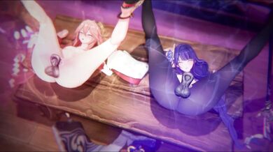Miko, Raiden and Shotguns Steamy Orgy Night