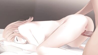 Three hot girls in the park, playing with their pink-dyed cherry blossoms while waiting for their lovers to arrive