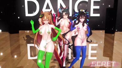 A Pretty Girls Sexy Dance at the Racing Track