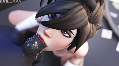 Sneaky Ninja Steals Tracer’s Blowjob Blacked Video