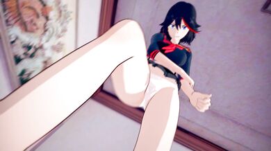 Blo*od-Crazy Love: Matoi Ryuko and Sword Girls Ki*ll la Ki*ll Orgy with Bazett from Durarara!!