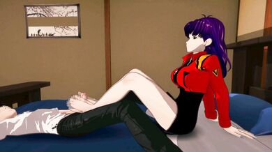 Battle-ready BAZELTON! Misato and Katsuragi get steamy in Neon Genesis Evangelion!