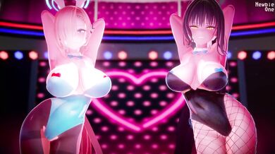 The Unleashed Desires of the First Time Hentai Lovers - Karin and Asunas Passionate Sex Dance