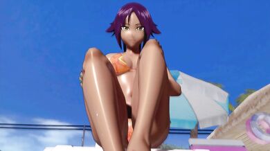 The titillating tale of Yoruichi and Shihoin from the anime series Bleach, brought to life through BAZETTs stunning visuals