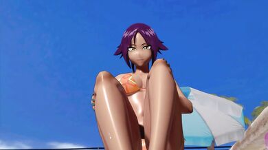 The titillating tale of Yoruichi and Shihoin from the anime series Bleach, brought to life through BAZETTs stunning visuals