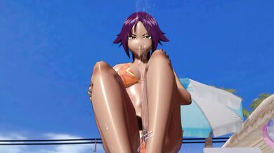 The titillating tale of Yoruichi and Shihoin from the anime series Bleach, brought to life through BAZETTs stunning visuals