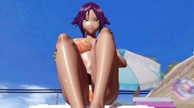 The titillating tale of Yoruichi and Shihoin from the anime series Bleach, brought to life through BAZETTs stunning visuals