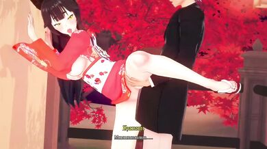 Rewritten: Exposed and ravaged by a fox-girl in 3D behind a public place