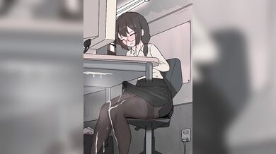 Breaking Down in the Boardroom - An Office Lady Can No Longer Hold In Her Erection