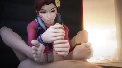 Overwatch: DVas Secret Handjob Pleasure Room
