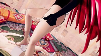 BlazBlue x Rias Gremory High School DxD Babysitter Edition with Bazett and Friends