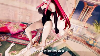 BlazBlue x Rias Gremory High School DxD Babysitter Edition with Bazett and Friends