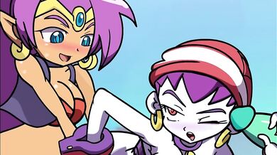 Tentacle-Ridden Love Making: A Futa Shantae, Risky Boots and Rottytops XXX Parody