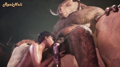 Mythical Beastiality - Curvy Maiden does the Bull