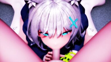 Mozukus Video about Shiroko secretly performing sex treatment in a small private room