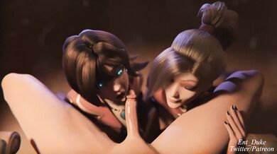 Merciless Kiss: A Three-Way with Kiriko and Mercy