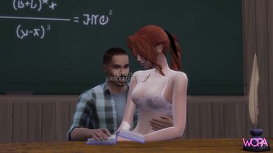Exotic beauty seducing her white professor with forbidden desires
