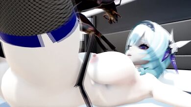 As the Insect Queen Eulalia Screamed in Pleasure, She Was Engulfed by a Swarm of Crawling Bugs!