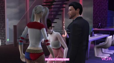 Batmans Wife Gets In on the Action as Harley Quinn Rides Her Husband Like a Prostitute