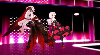 Sexual dance under the big moon by Honkai BBC, where users can enjoy the erotic pleasure of a hentai porn video