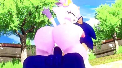 Sonic and Blaze in the Fiery Heat, Screaming Their Desires
