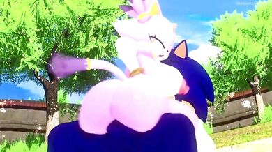 Sonic and Blaze in the Fiery Heat, Screaming Their Desires