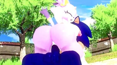 Sonic and Blaze in the Fiery Heat, Screaming Their Desires