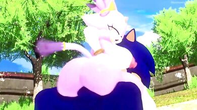 Sonic and Blaze in the Fiery Heat, Screaming Their Desires