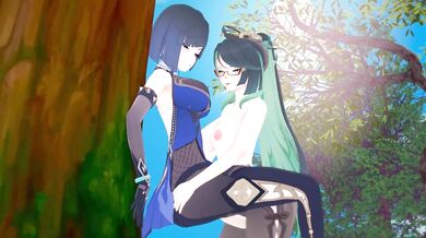 Mystical Futanari Cloud Retainer and Yelan