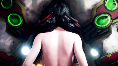 Bayonetta Defeats Giant Cock in Hentai Throwaway Amateur Porn Video
