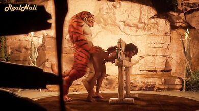 The Wild Life of a Cute Girl Getting Fucked by a Tiger