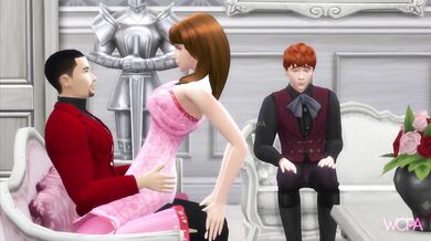 Hermione gets pounded by Viktor Krum in front of Ron, causing a wild hentai threesome