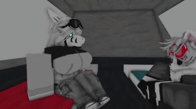 Animated furry love in Roblox land