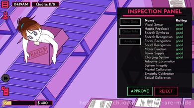 Sexual Tension Between Synthia and Her Mechanical Lover