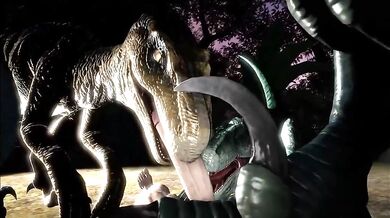 Buxom Babe and the Raptor: A Prehistoric Playtime