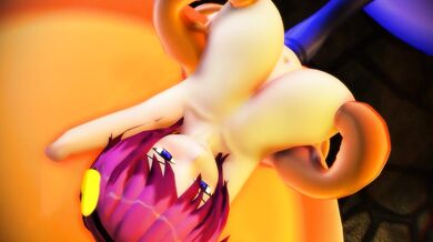 The Sexy Sorceress and the Giant Slime vs The Naughty Ninja and her Slimy Lover! [MMD]