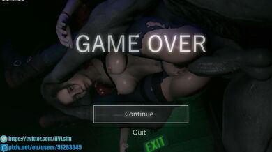 Claire and Mr X, in Game Over mode [HVLsfm]