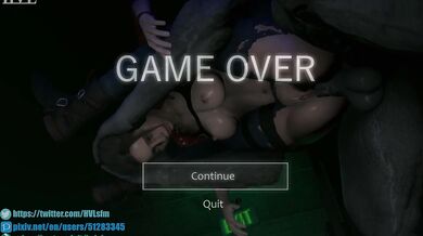 Claire and Mr X, in Game Over mode [HVLsfm]