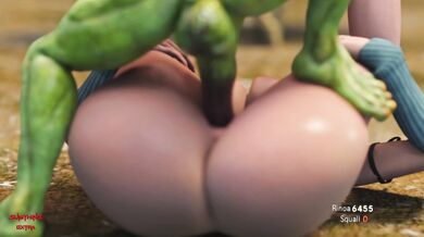 Sexy Geek Girl Huge Dildo: Game Over [Double Penetration]