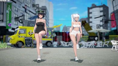 RWBY: Blake and Weiss Seductive Dance (Checkmate)