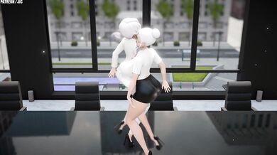 RWBY: Winter and Willow Dancing in the Snow (Good Night Kiss)