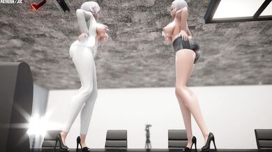 RWBY: Winter and Willow Dancing in the Snow (Good Night Kiss)