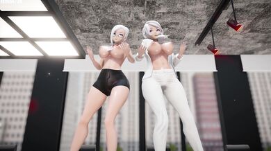 RWBY: Winter and Willow Dancing in the Snow (Good Night Kiss)