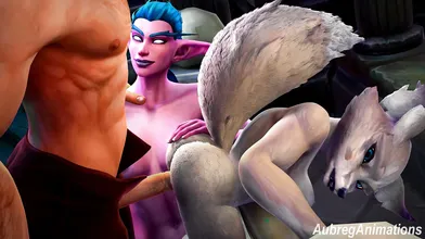 Animalistic Love in the Forest with a Vulpine Succubus: Aubrie Animations