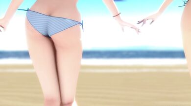 Sexy Idol Hentai Adventure with Miku, Rin, Luka and Haku - Bikini Ghost Dance